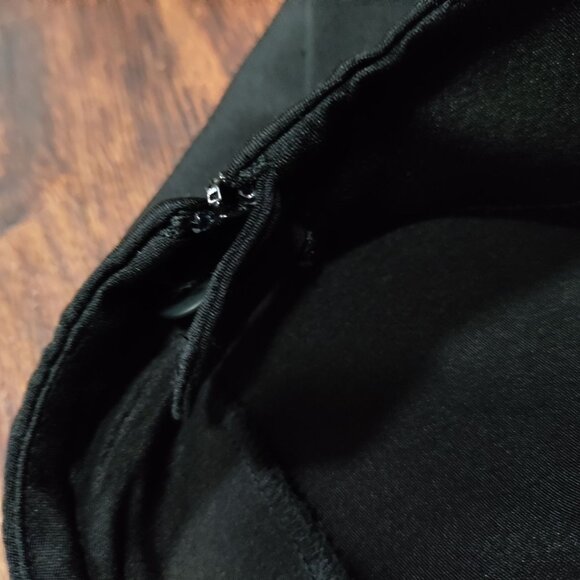 Eileen Fisher Silk Lagenlook Artsey High Rise Wide Leg Trouser Pants Black 14/34 - Picture 4 of 11